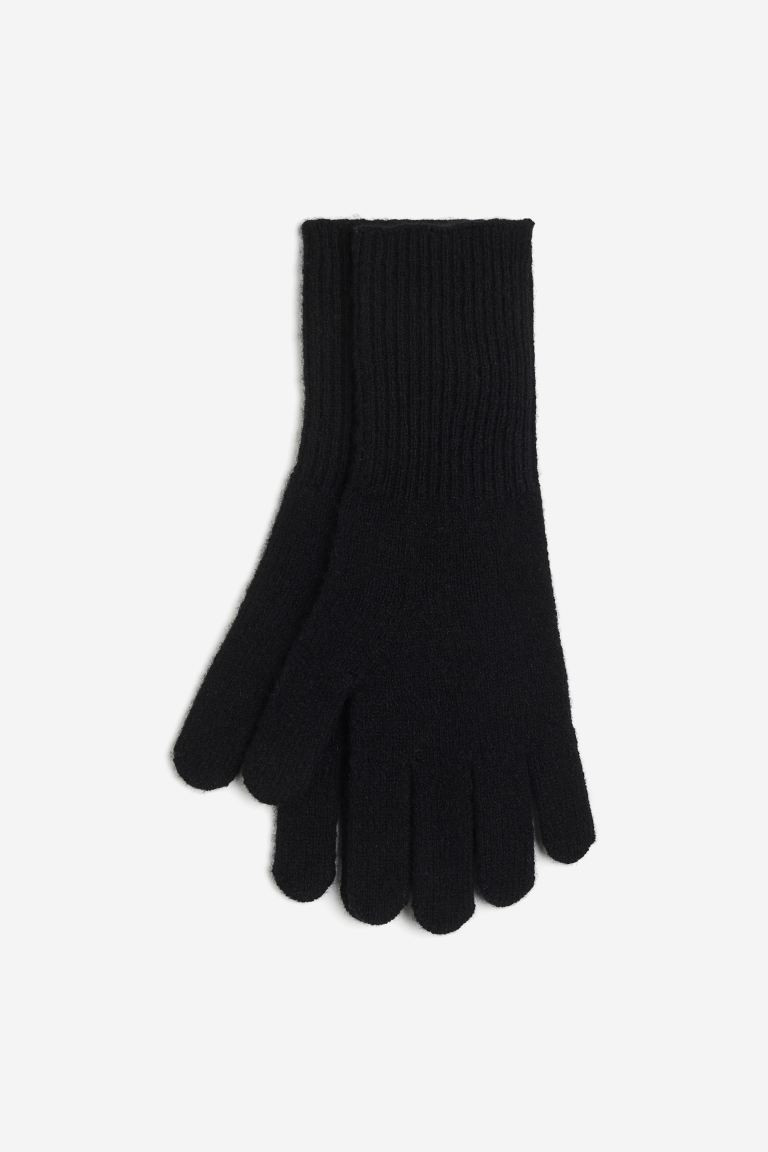 Guantes en mezcla de cachemira - Negro - MUJER | H&M ES | H&M (FR, IT, ES, PT, BE)