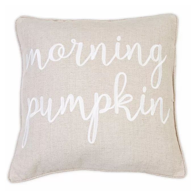 Thro by Marlo Firenz Marsha Morning Pumpkin Throw Pillow in Grey | Bed Bath & Beyond