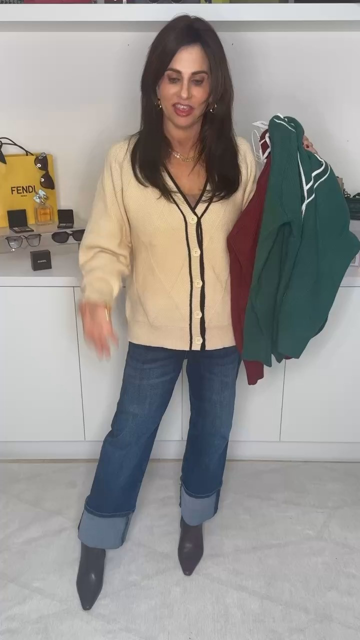 Stylish Oversized Knit Cardigan with Button Open Front 

 #LTKWatchNow #LTKOver40 #LTKStyleTip