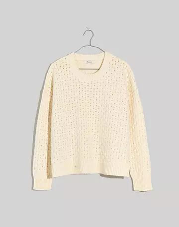 Basketweave-Stitch Sweater | Madewell