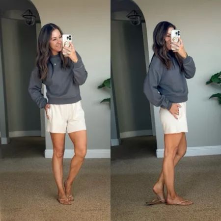 Casual Outfit Idea

H&M comfy lounge sweat shorts with pockets TTS XS , crew neck classic fit sweatshirt TTS XS - go up if in between sizes or you want a looser or longer fit

Fashion  Fashion find  Casual outfit  Everyday outfit  Loungewear  Neutral fashion  Spring outfit  Summer outfit  EverydayHolly

#LTKover40 #LTKSeasonal #LTKstyletip