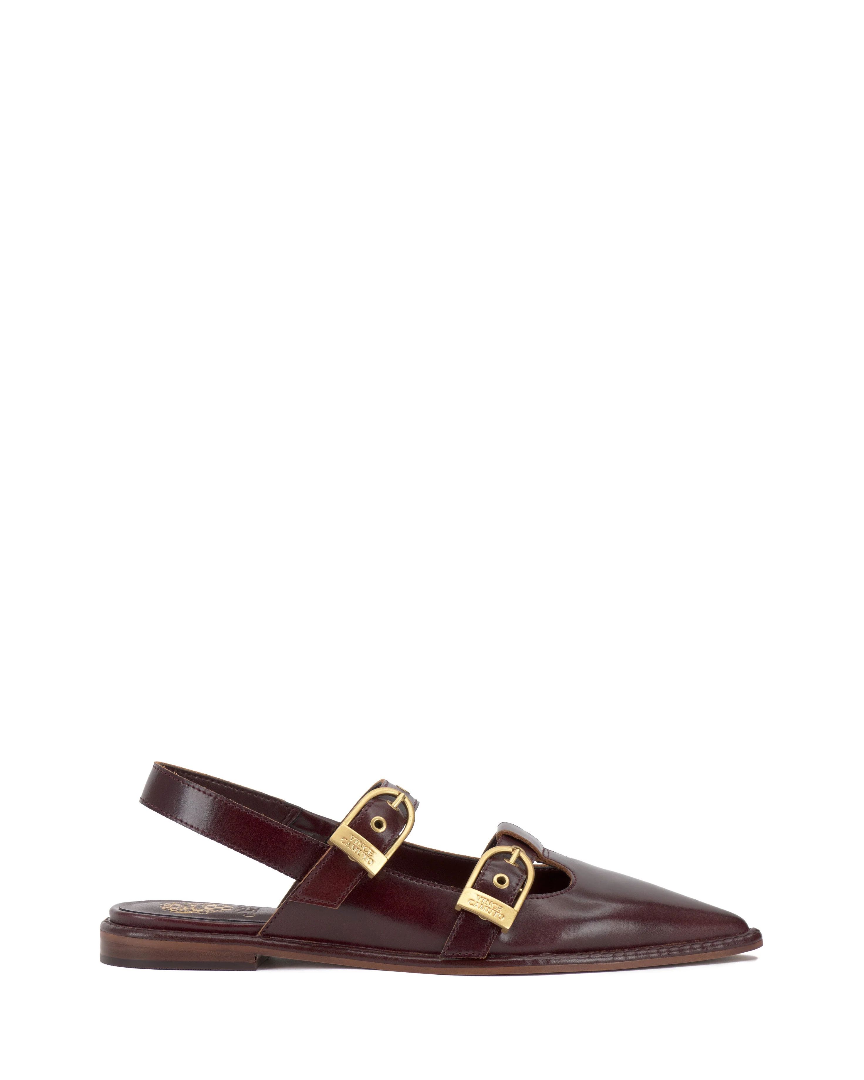 Faye Double Buckle Flat Mule | Vince Camuto