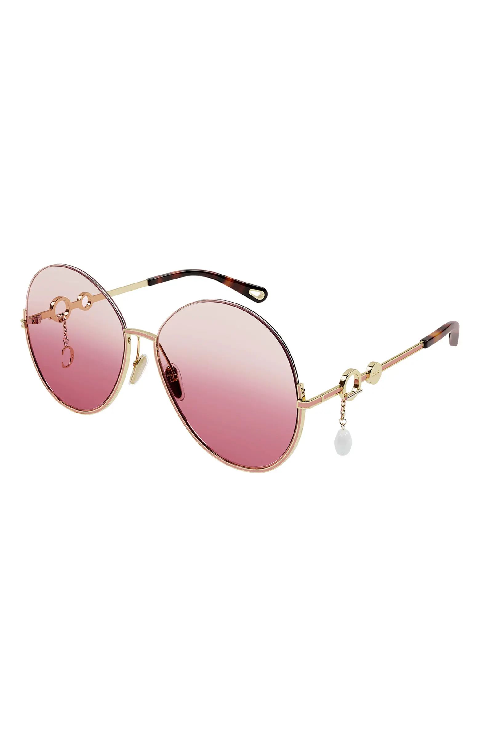 61mm Round Sunglasses | Nordstrom