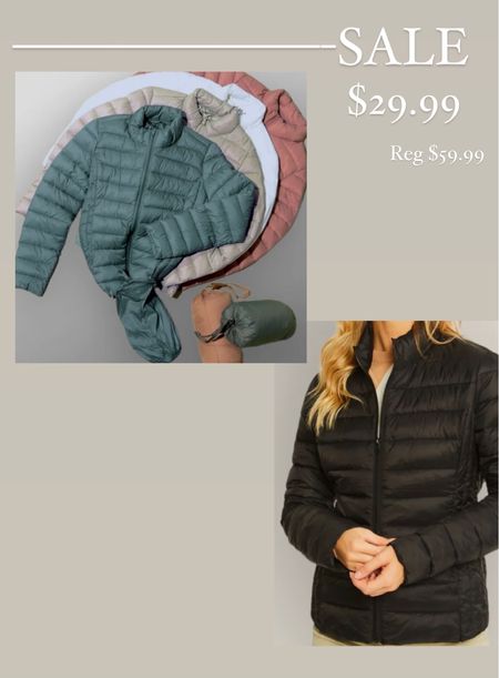 Packable puffer jacket 

#LTKunder50 #LTKstyletip #LTKsalealert