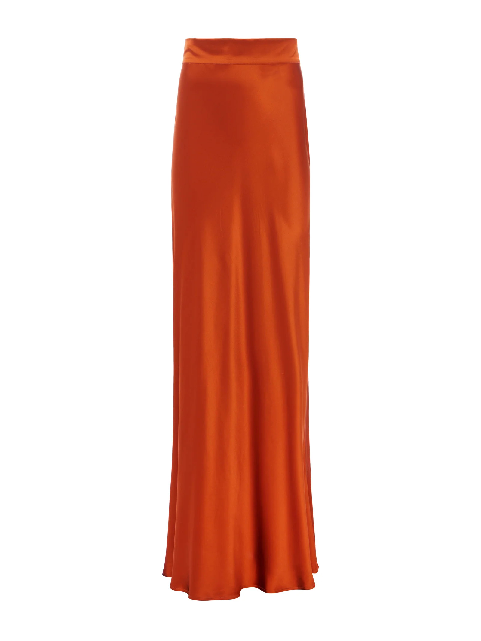 L'AGENCE - Ryker Silk Maxi Skirt in Sienna | L'Agence