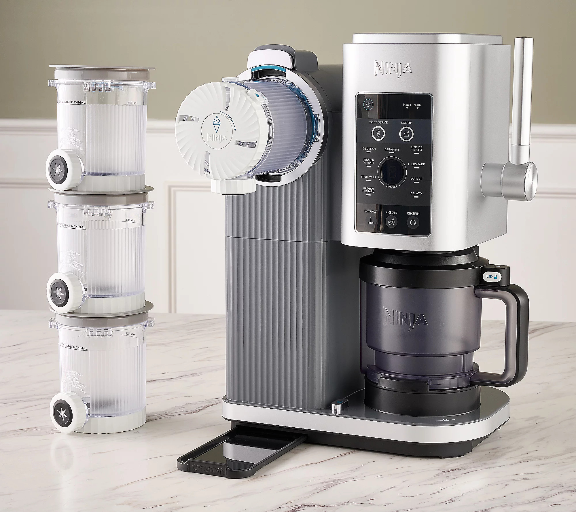 Ninja SWIRL By CREAMi Soft Serve & Ice Cream Maker w/ Pints | QVC