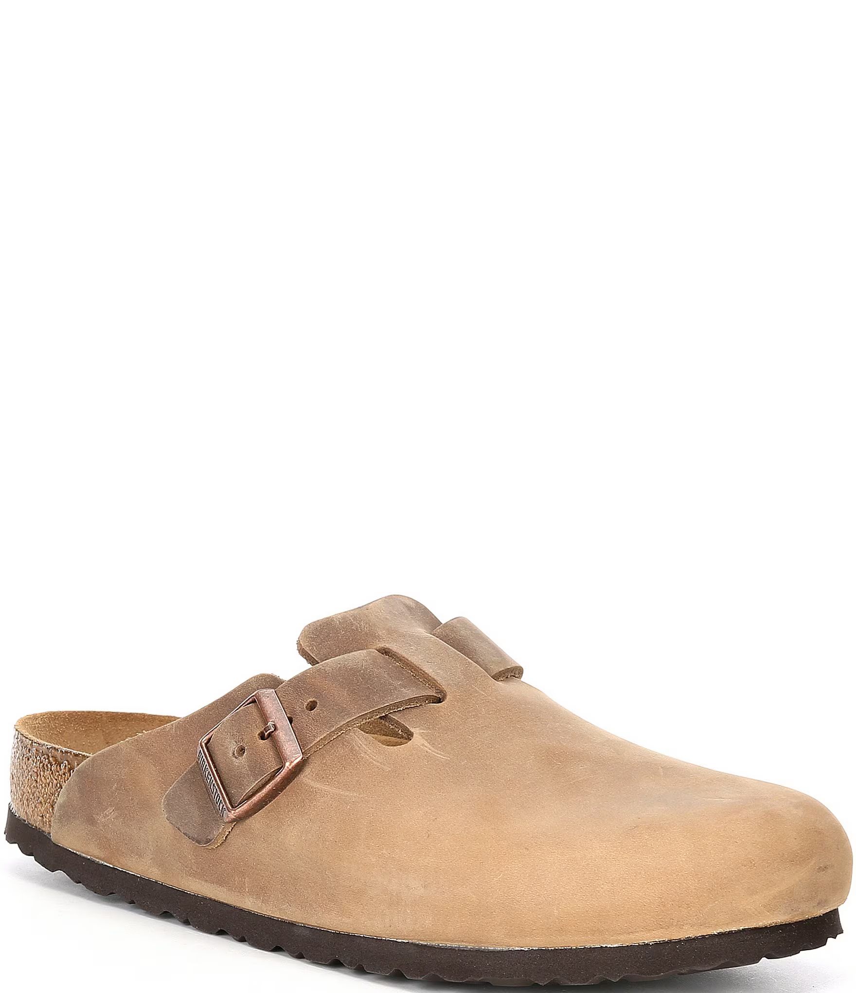 Men's Boston Oiled Leather Soft Footbed Slip-On Clogs | Dillard's