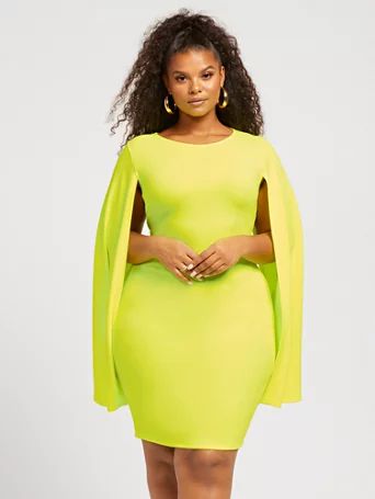 Isa Cape Bodycon Dress - Fashion To Figure | Fashion to Figure