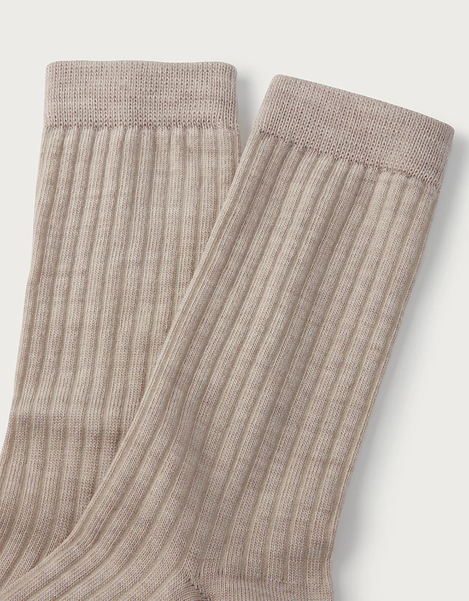 Fine Ribbed Wool Socks | The White Company UK & ROW