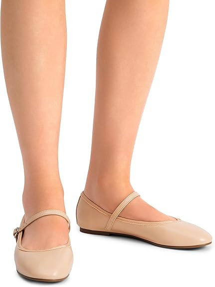 DREAM PAIRS Women's Ballet Flats Mary Jane Shoes, Round Toe Comfortable Dressy Casual Slip-on Wor... | Amazon (US)