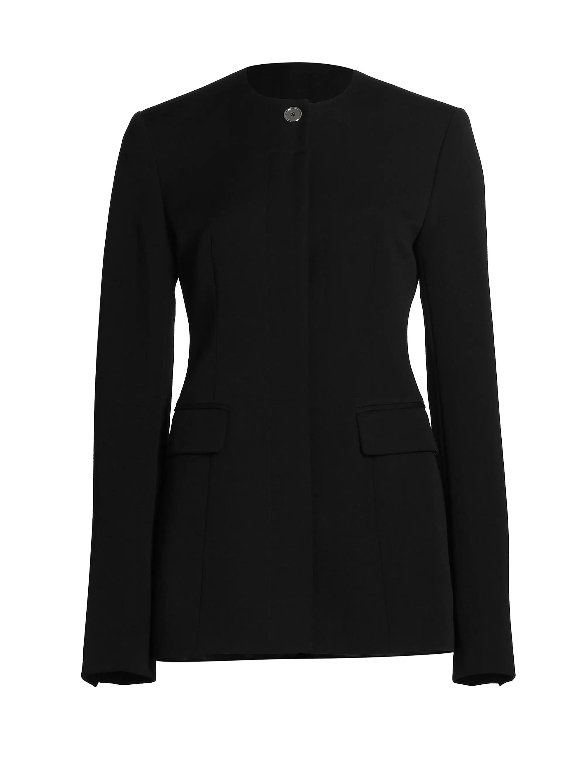 Collarless Cinched Jacket | Saks Fifth Avenue