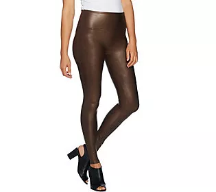 Spanx Faux Leather Leggings on QVC 