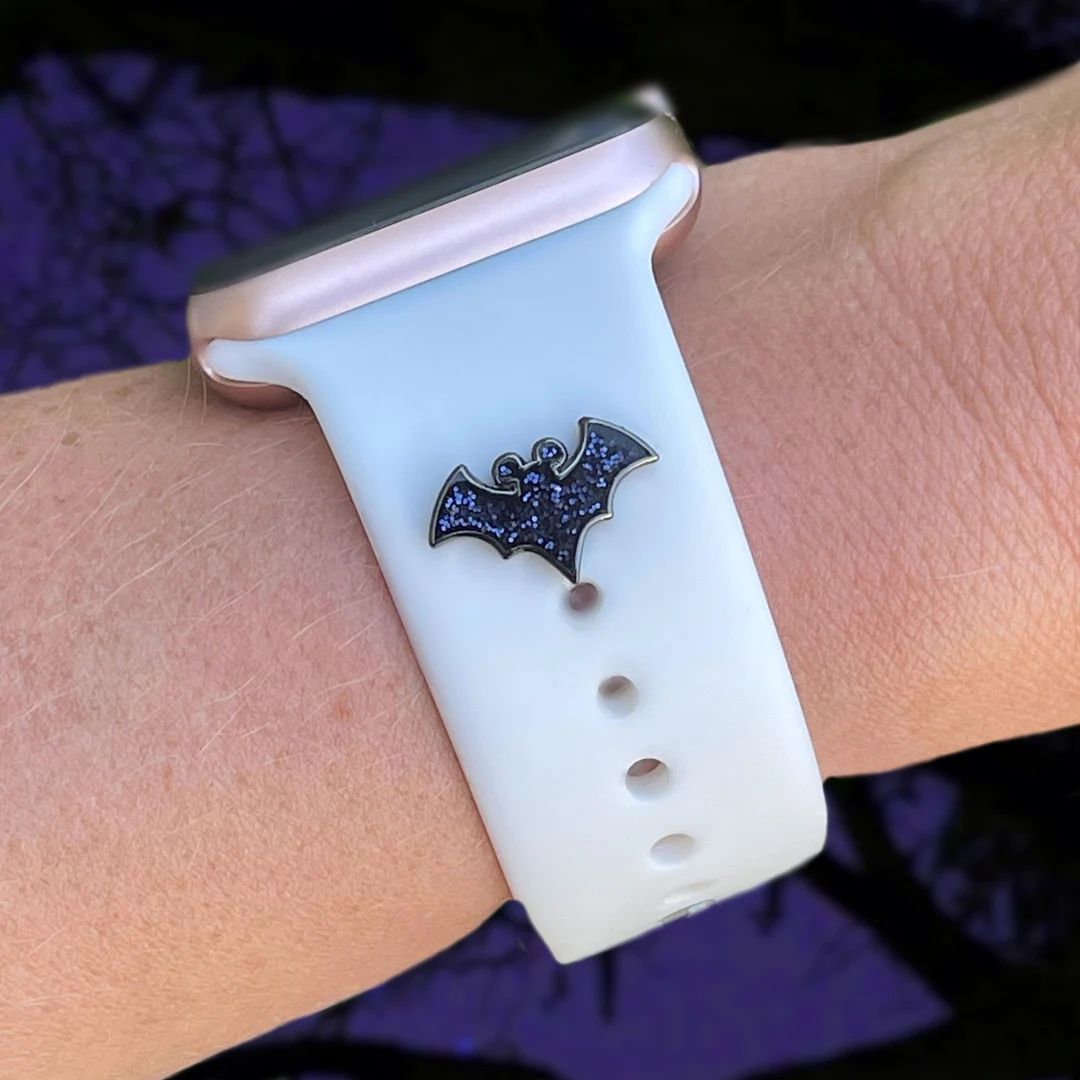 Bat Mouse Glitter Halloween MSPC Charm | Apple Watch Band | Button | Etsy (US)