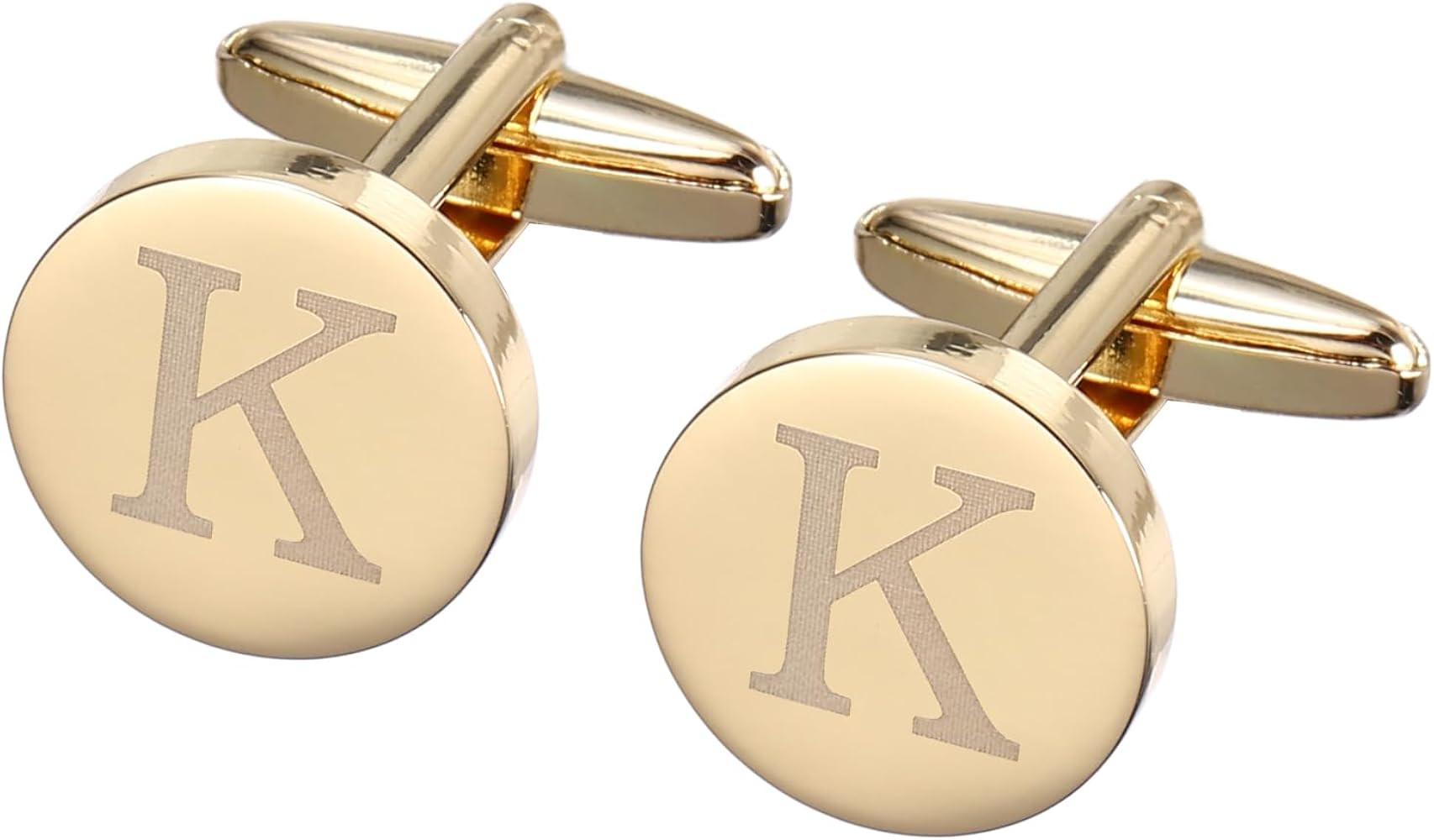PATIKIL Men Cufflinks, Initial Cufflinks for Men Classic Alphabet Copper Round Cuff Links for Fat... | Amazon (CA)