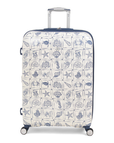30in Sealife Stamps Hardside Spinner | TJ Maxx