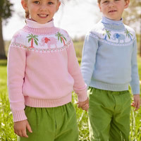 Boy's Elephant Fair Isle Sweater - Chic Clothes | Little English