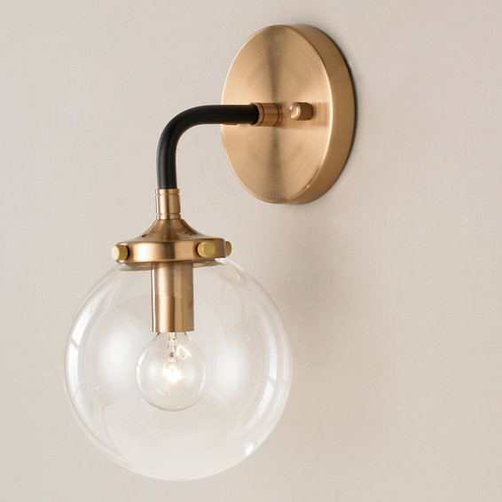 Mixed Metal Globe Sconce | Shades of Light