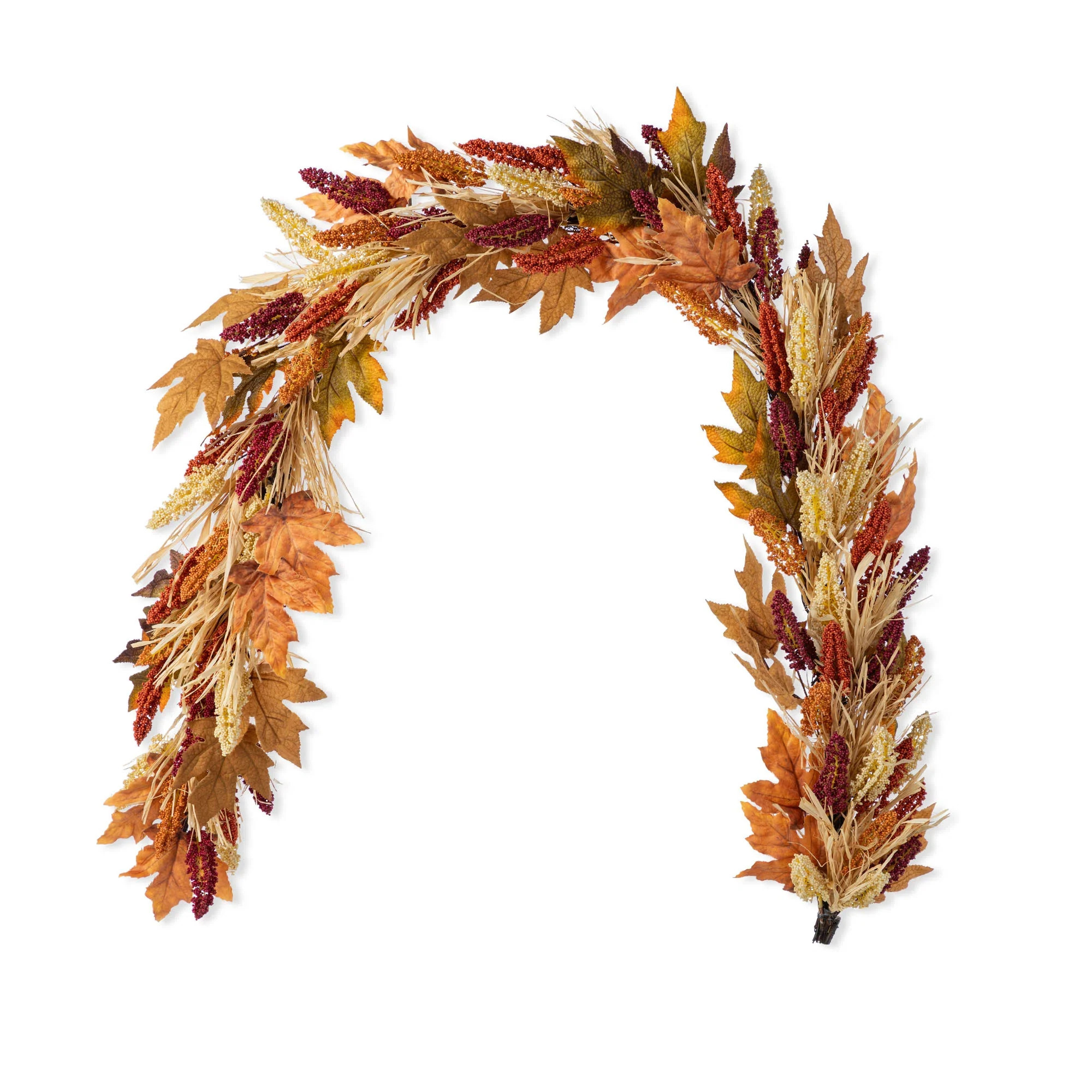 72"L Fall Multi-Colored Sorghum Garland | Joss & Main