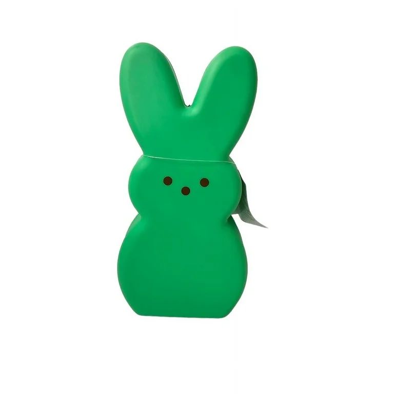 Peeps Decorative LED Lighted Easter Blow Mold Bunny Figures, 10-in - Green | Walmart (US)