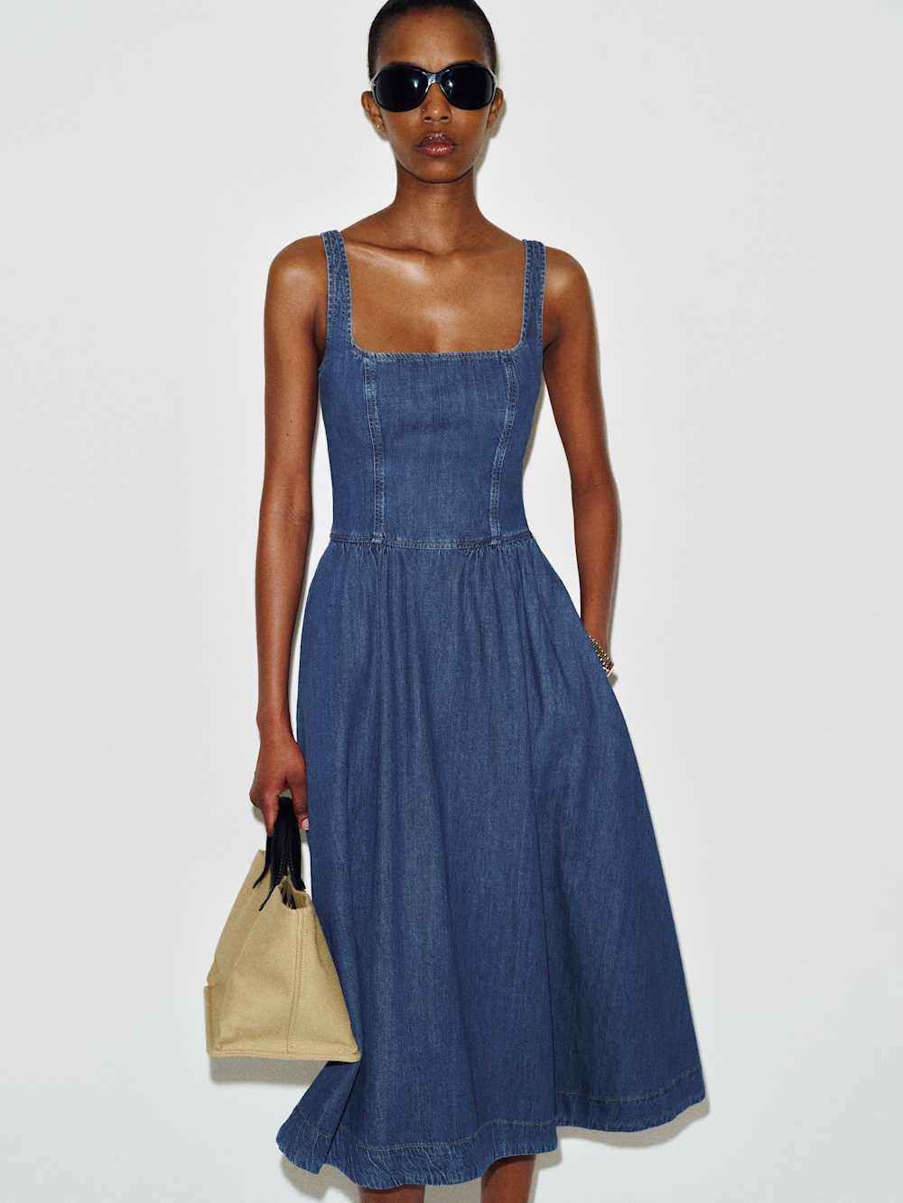 Janu Denim Midi Dress | Reformation (Global)