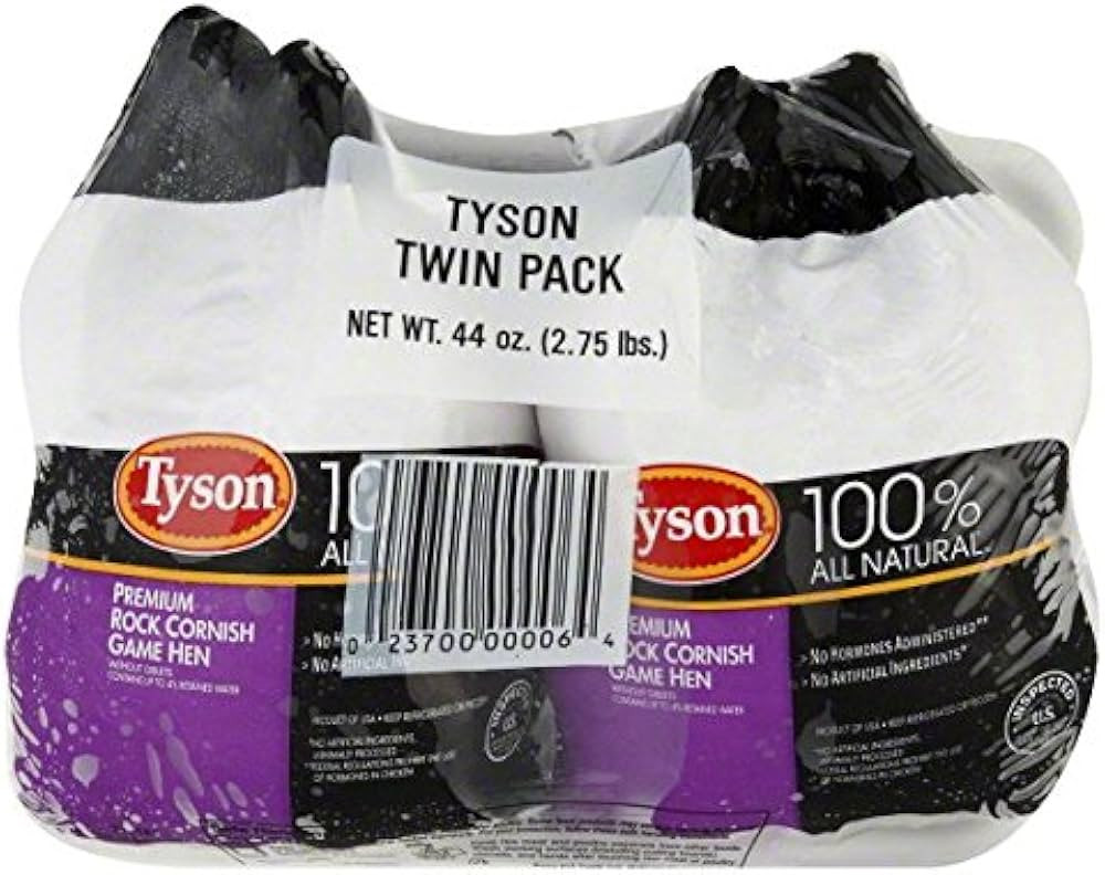 TYSON ROCK CORNISH GAME HEN TWIN PACK PREMIUM 40 OZ (net) | Amazon (US)