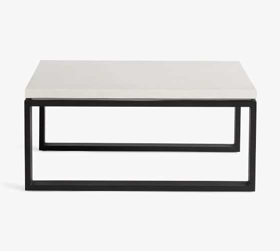Malibu Concrete Wide Coffee Table | Pottery Barn (US)