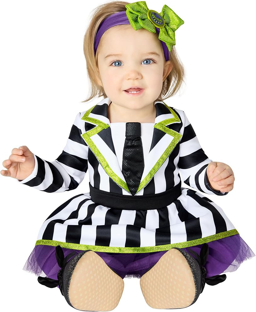 Spirit Halloween Beetlejuice Baby Dress Costume | Officially licensed | Horror | Beetlejuice Outf... | Amazon (US)