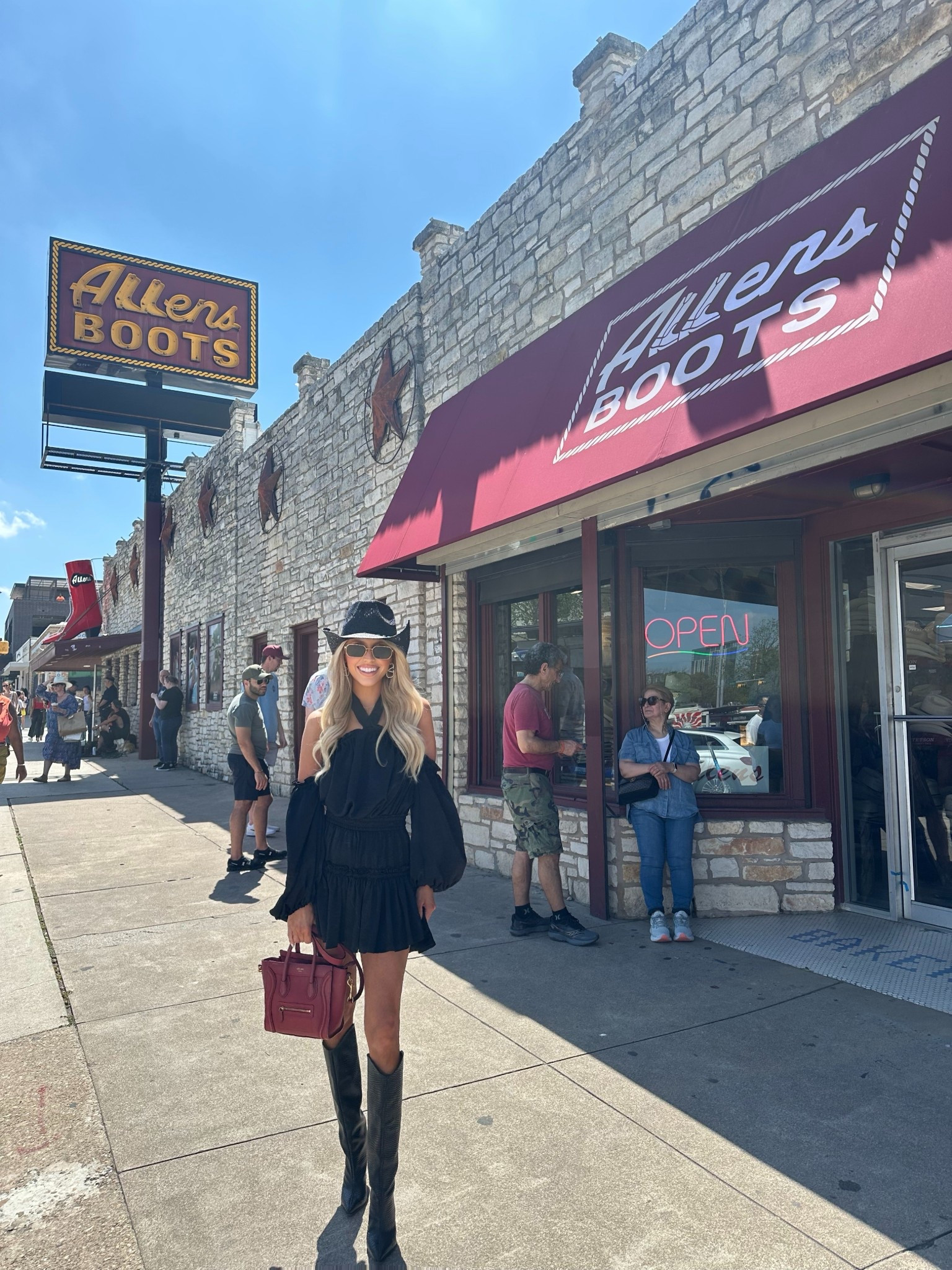 Loved wearing this flowy black super comfortable day dress in Texas! 

My exact dress is from MISA Los Angeles but I got it forever ago so can’t find exact link to it but I’ve linked similar options 🖤
#festival #western #stagecoach 

#LTKTravel #LTKFestival #LTKSeasonal