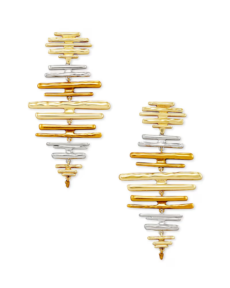 Rylan Statement Earrings in Mixed Metal | Kendra Scott