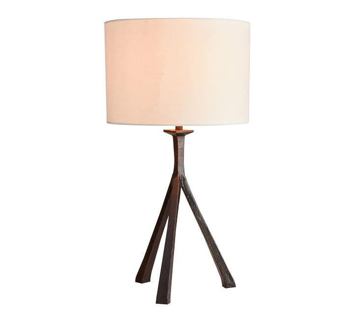 Easton Forged-Iron Tripod Table Lamp | Pottery Barn (US)