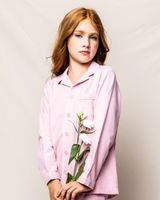 Children's Pink Flannel Pajama Set | Petite Plume