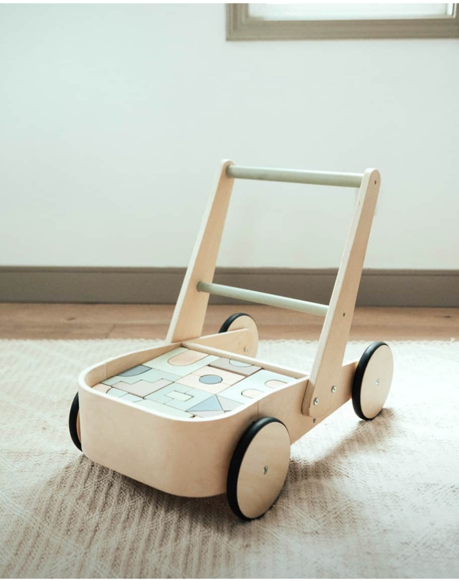 Wooden wagon walker and toy 
baby gift ideas / baby shower / gift registry for babies / baby walker / wooden kids toys 

#LTKGiftGuide #LTKBaby #LTKKids