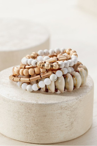 Delphine Shell Bracelet Set | Soft Surroundings