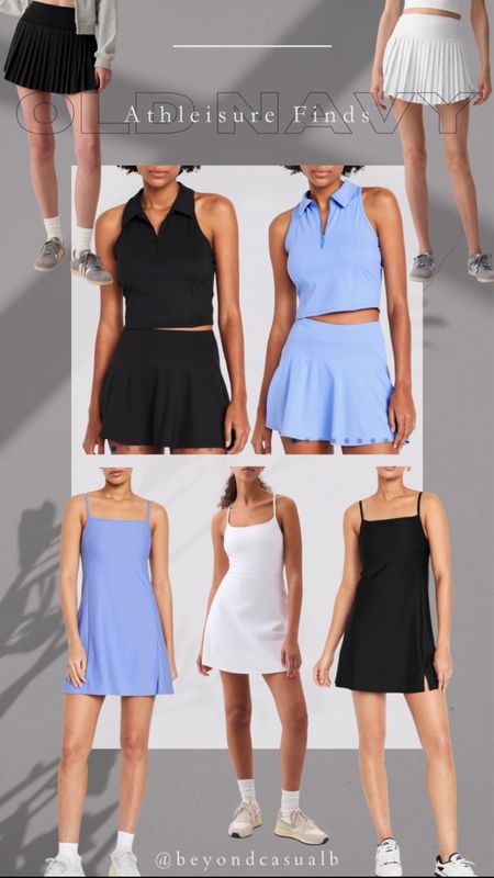 Old navy has SO many great athleisure pieces right now!!! And the quality is amazing!!! Cannot recommend them enough! #tennisskirt #athletic #fitness #tennisdress 

#LTKfindsunder50 #LTKfindsunder100 #LTKfitness