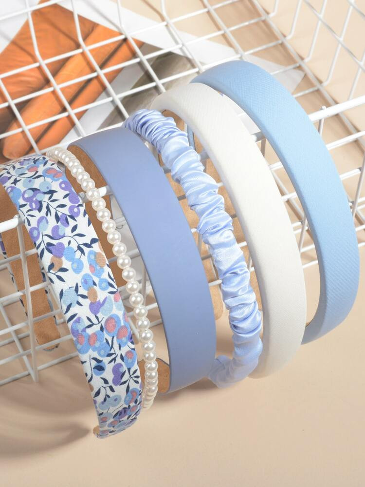 6pcs Faux Pearl Decor Headband | SHEIN