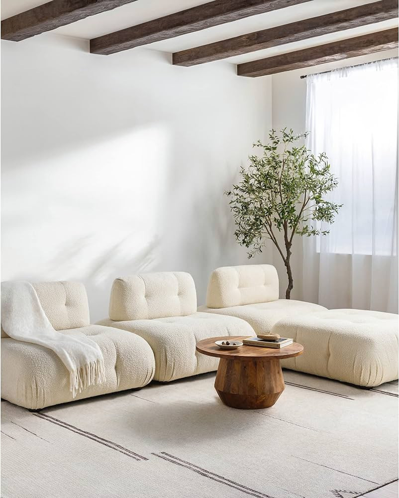 Becki Owens x Surya Rivi Moroccan Area Rug , 7'10" x 10', Cream/Charcoal | Amazon (US)