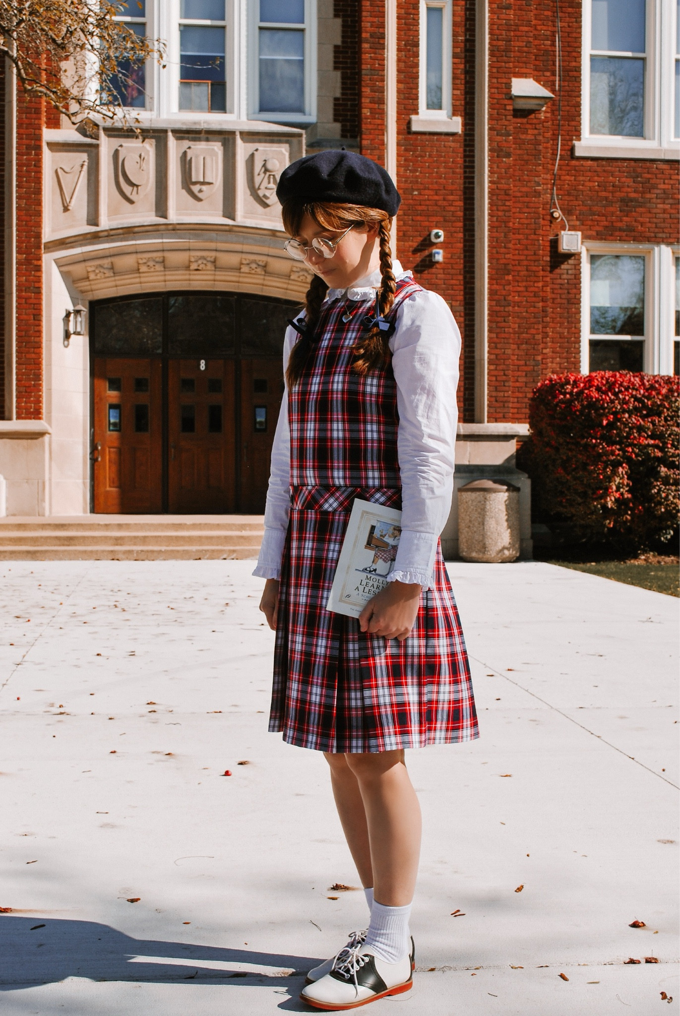 American Girl Halloween: Part Two: Molly Learns a Lesson. I had so much fun recreating this costume of my favorite American Girl doll, Molly McIntire 📚 P.S. I’m 5’4” size S/M wearing a girls size 16 school uniform 

#LTKSeasonal #LTKHalloween #LTKHoliday