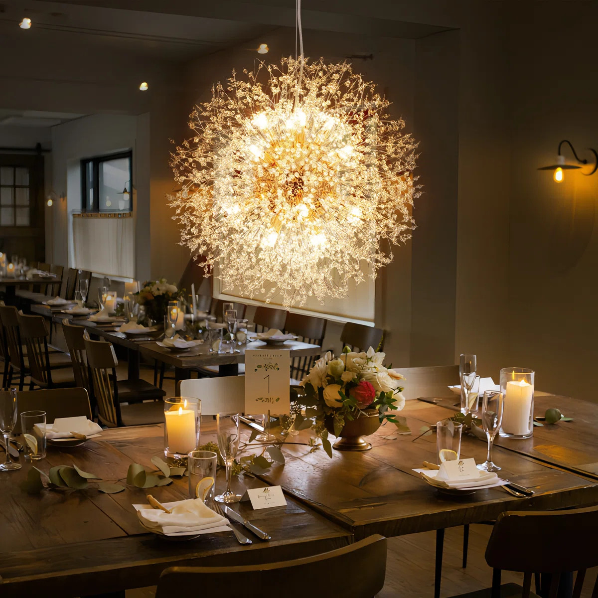 Wallin 16 - Light Sputnik Crystal Sphere Chandelier | Wayfair North America