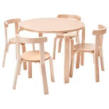 ECR4Kids Bentwood Curved Back Chair and Table Furniture Set, Premium Kids Set for Homes, Daycare... | Target
