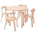 ECR4Kids Bentwood Curved Back Chair and Table Furniture Set, Premium Kids Set for Homes, Daycare... | Target