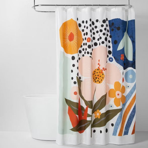 Exploded Graphic Shower Curtain - Room Essentials™ | Target