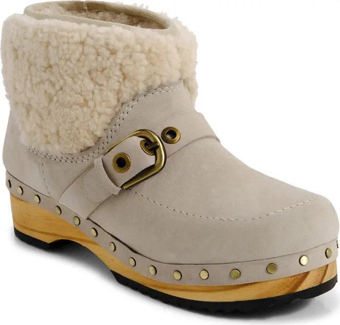 Free People Oak Genuine Shearling Clog Boot (Women) | Nordstrom | Nordstrom