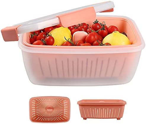 shopwithgreen Berry Keeper Box Containers, Berry Boxes Keep Fresh Produce Saver Food Storage Contain | Amazon (US)