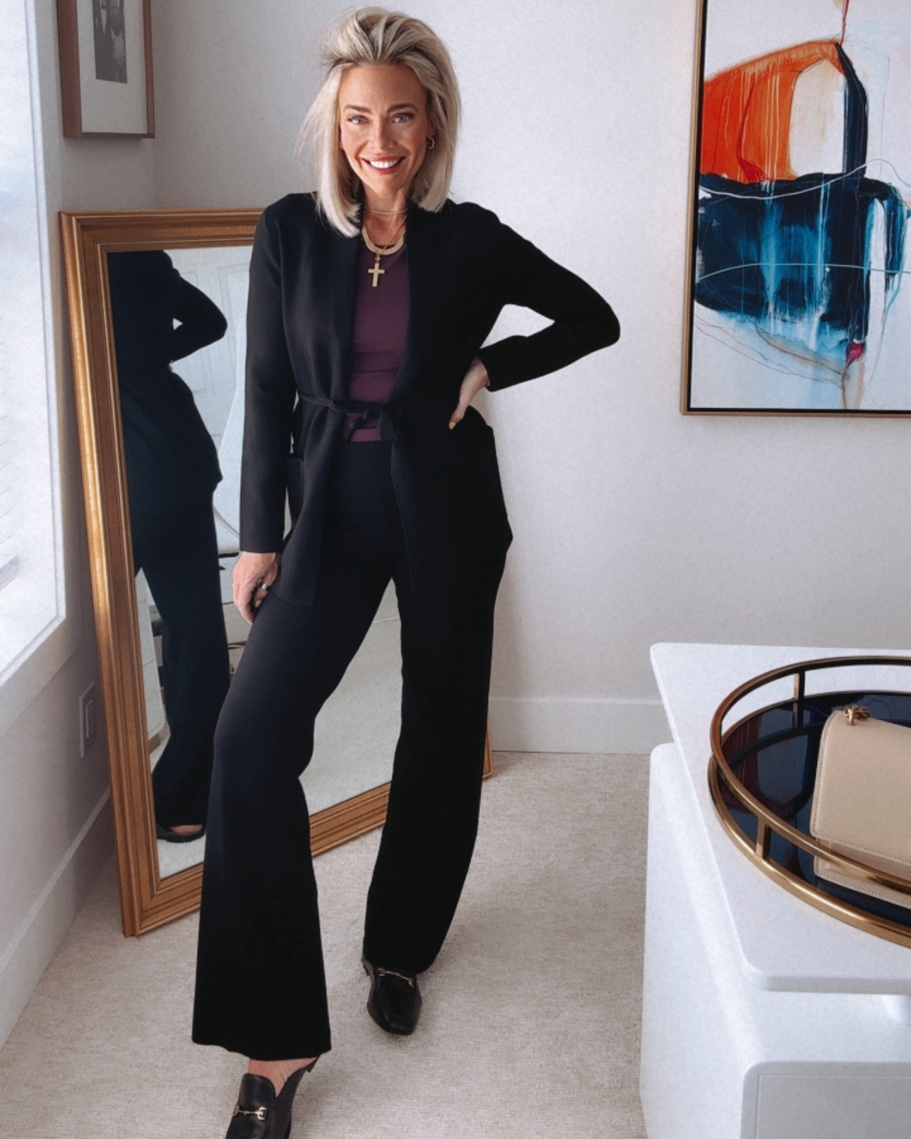 The most soft, sweater-like & chic work ‘fit I have EVER found 🙌

Wearing SMALL in pants, XS in sweater, & M in the contour top. 9 in the loafers! Everything runs TTS but don’t dry these as they will shrink 🫶 I also linked a longer version of this exact sweater & I linked other contour tops I own and love 💕 

This is truly one of my favorite work outfits I have found in a LONG time for fall and winter! 🍁❄️

The materials are literally like pajamas but they’re super dressy for a perfect work day while staying comfy and ENJOYING what you’re wearing! You CANNOT beat that! 🙏

I can’t recommend this outfit enough ladies. I *promise* you will be WOWED by the quality & the feel of this outfit. You WILL turn heads in this outfit….and little will they know, you feel like you’re in the most comfy sweats 🤫🤫🤫

DM me with any questions! This contour top comes in tons of colors too, I also linked the other top I bought from this store while I was shopping in Indy with my bestie for our birthdays! 🥳 

Sending all my love & prayers to you & yours. 

Xoxo-your girl for all the latest beauty & fashion trends,
CeCe 🙏🍁❄️🫶⭐️🙌🥳💕🤫🔥🌮

#LTKWorkWear #LTKSeasonal #LTKFindsUnder50 #LTKBeauty #LTKStyleTip #LTKFindsUnder100 #LTKMidSize #LTKTravel #LTKVacationOutfits #LTKFitness #LTKOver40 #LTKParties #LTKU #LTKSaleAlert #LTKVideo #LTKBump #LTKShoeCrush #LTKActive #CorMyerStyle #Concert #Vacation #LTKShoeCrush #LTKBump #LTKFamily #LTKPlusSize #LTKSummerSales #LTKBacktoSchool #LTKMidsize #LTKSaleAlert #LTKNYFW 

#LTKStyleTip #LTKWorkwear #LTKFindsUnder50