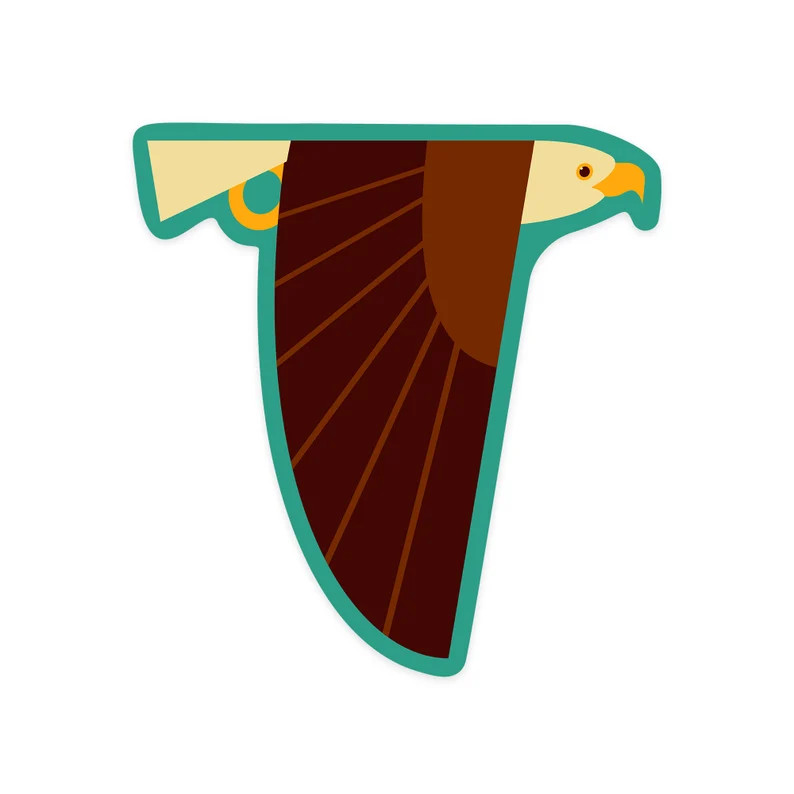 Sticker, Bald Eagle, Flying, Geometric, Contour , Vinyl Die Cut, Waterproof Outdoor Use - Etsy | Etsy (US)