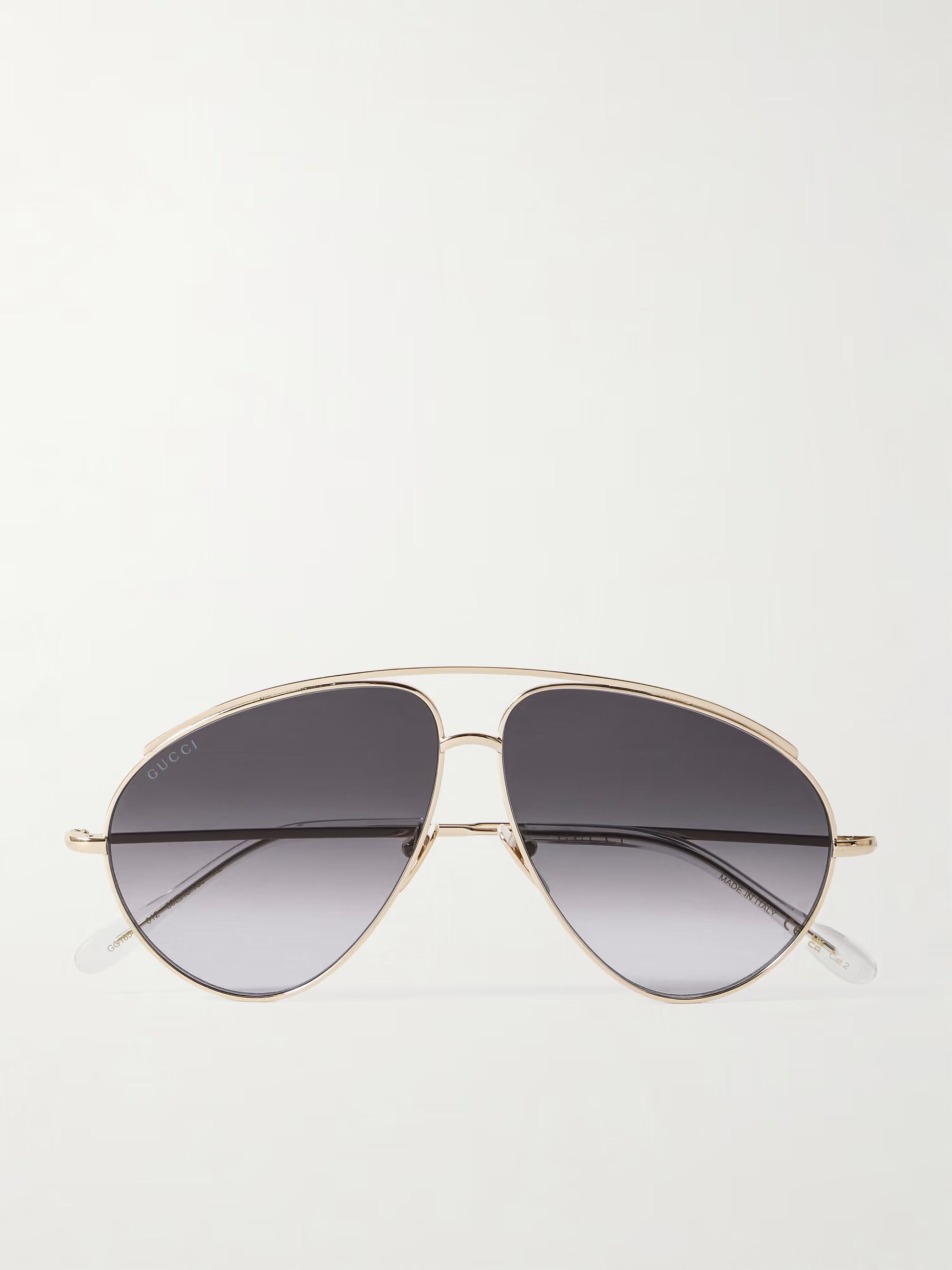 Fashion Show aviator-style gold-tone sunglasses | NET-A-PORTER (UK & EU)