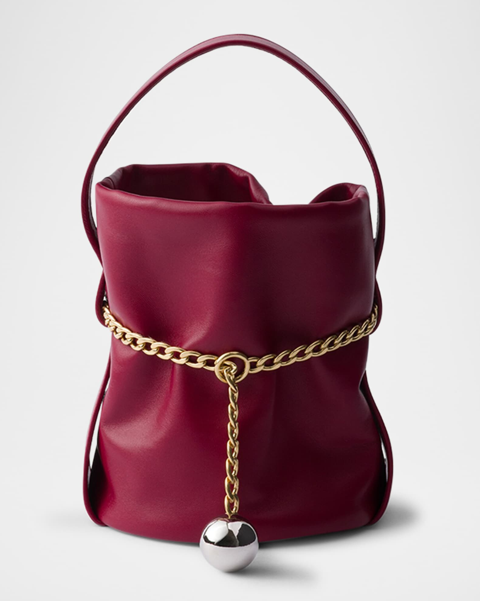 Petit Sac Noir Mini Nappa Leather Bucket Bag | Neiman Marcus