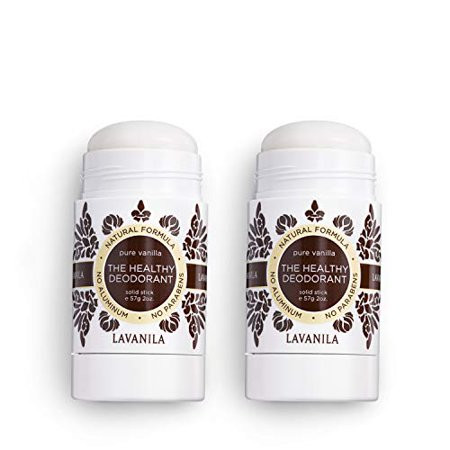 Lavanila - The Healthy Deodorant 2 Pack. Aluminum-Free Vegan Clean and Natural - Pure Vanilla Set (P | Walmart (US)