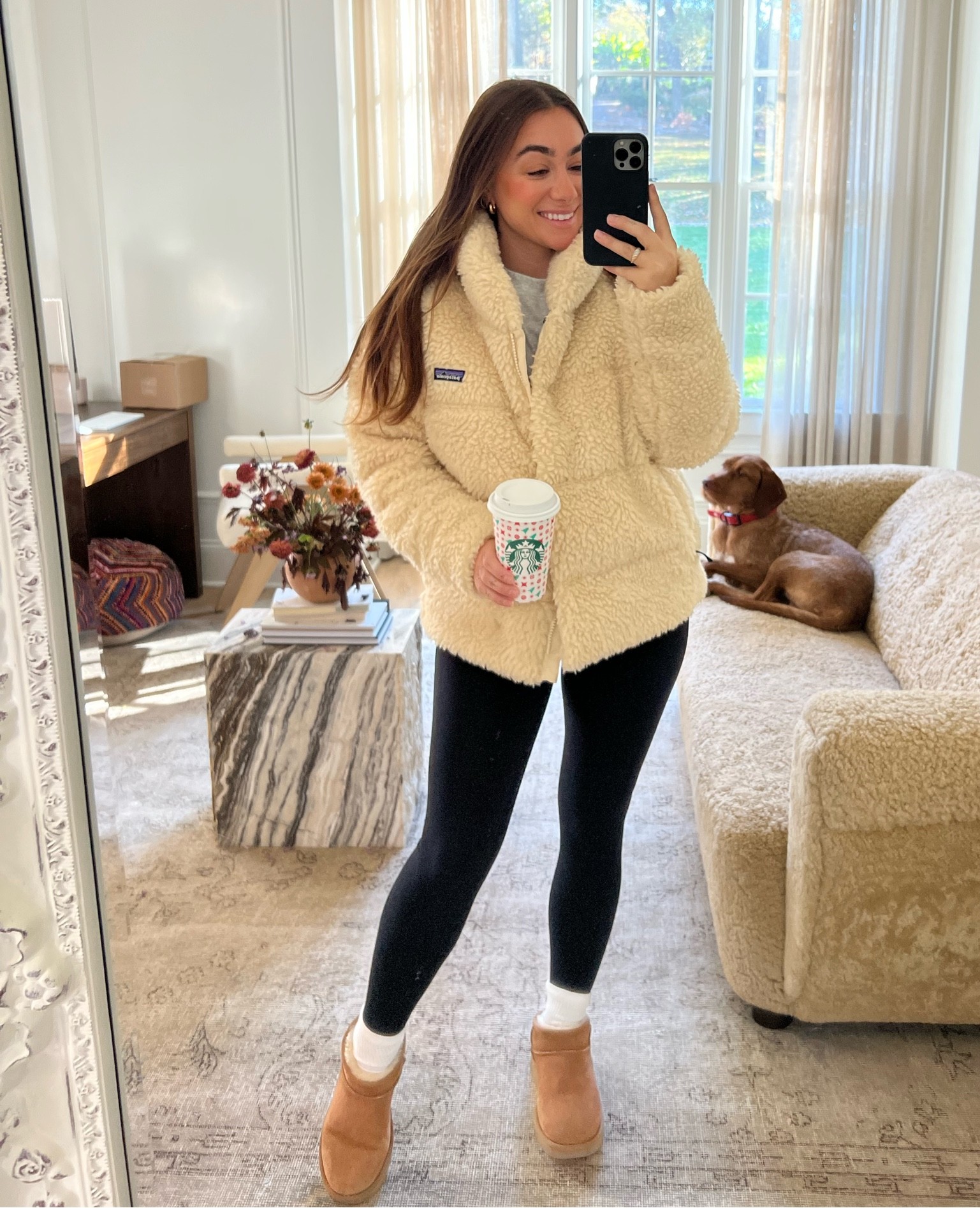 Amazon leggings XS, jacket M, uggs TTS 

#LTKSeasonal #LTKstyletip #LTKHoliday