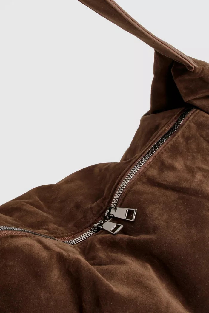 Faux Suede Slouchy Shoulder Bag | Boohoo.com (UK & IE)